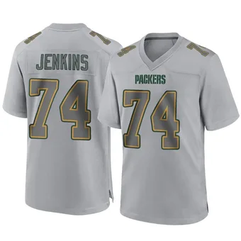 Youth Elgton Jenkins Gray Game Atmosphere Fashion Football Jersey