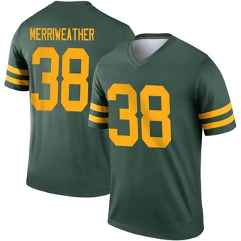 Youth Ellis Merriweather Green Legend Alternate Football Jersey