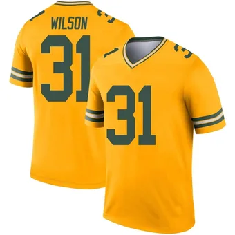 Youth Emanuel Wilson Gold Legend Inverted Football Jersey