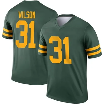 Youth Emanuel Wilson Green Legend Alternate Football Jersey