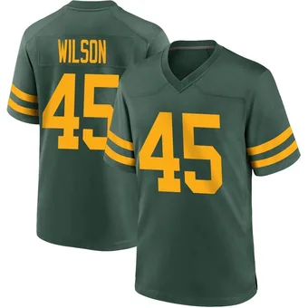 Youth Eric Wilson Green Game Alternate Football Jersey