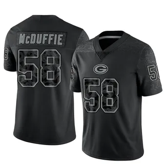 Youth Isaiah McDuffie Black Limited Reflective Football Jersey