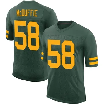 Youth Isaiah McDuffie Green Limited Alternate Vapor Football Jersey