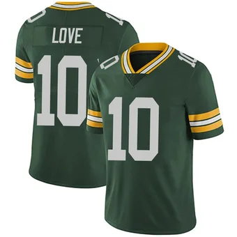 Youth Jordan Love Green Limited Team Color Vapor Untouchable Football Jersey