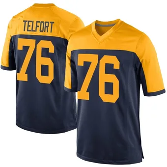 Youth Kadeem Telfort Navy Game Alternate Football Jersey