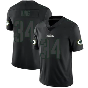 Youth Kalen King Black Impact Limited Football Jersey