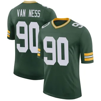 Youth Lukas Van Ness Green Limited Classic Football Jersey