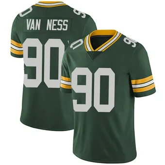 Youth Lukas Van Ness Green Limited Team Color Vapor Untouchable Football Jersey