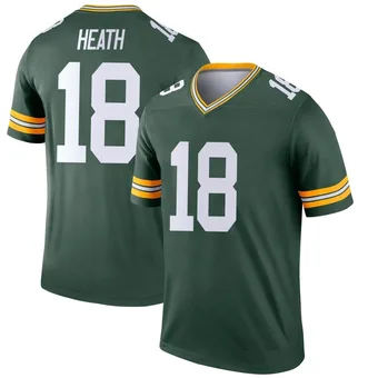 Youth Malik Heath Green Legend Football Jersey