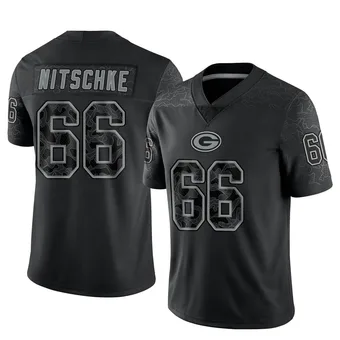 Youth Ray Nitschke Black Limited Reflective Football Jersey