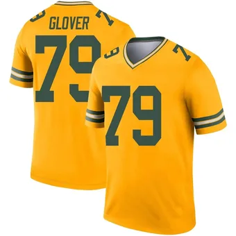 Youth Travis Glover Gold Legend Inverted Football Jersey